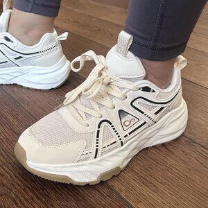 🆕Women Beige Mesh Non Slip Breathable Athletic Gym Sport Training Sneaker